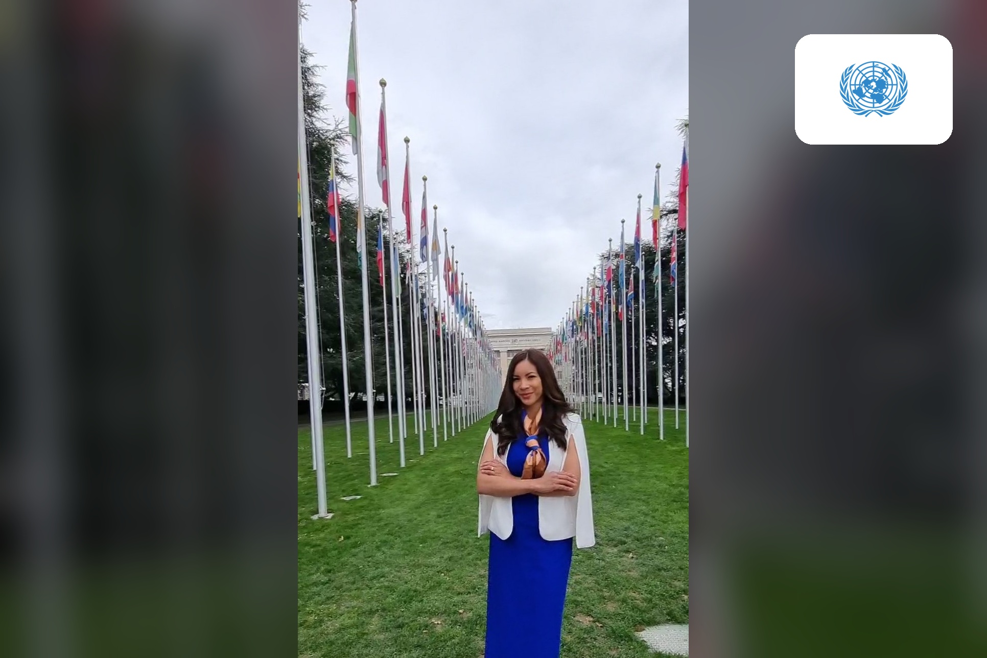 Lizan Kuster bei den United Nations in Genf